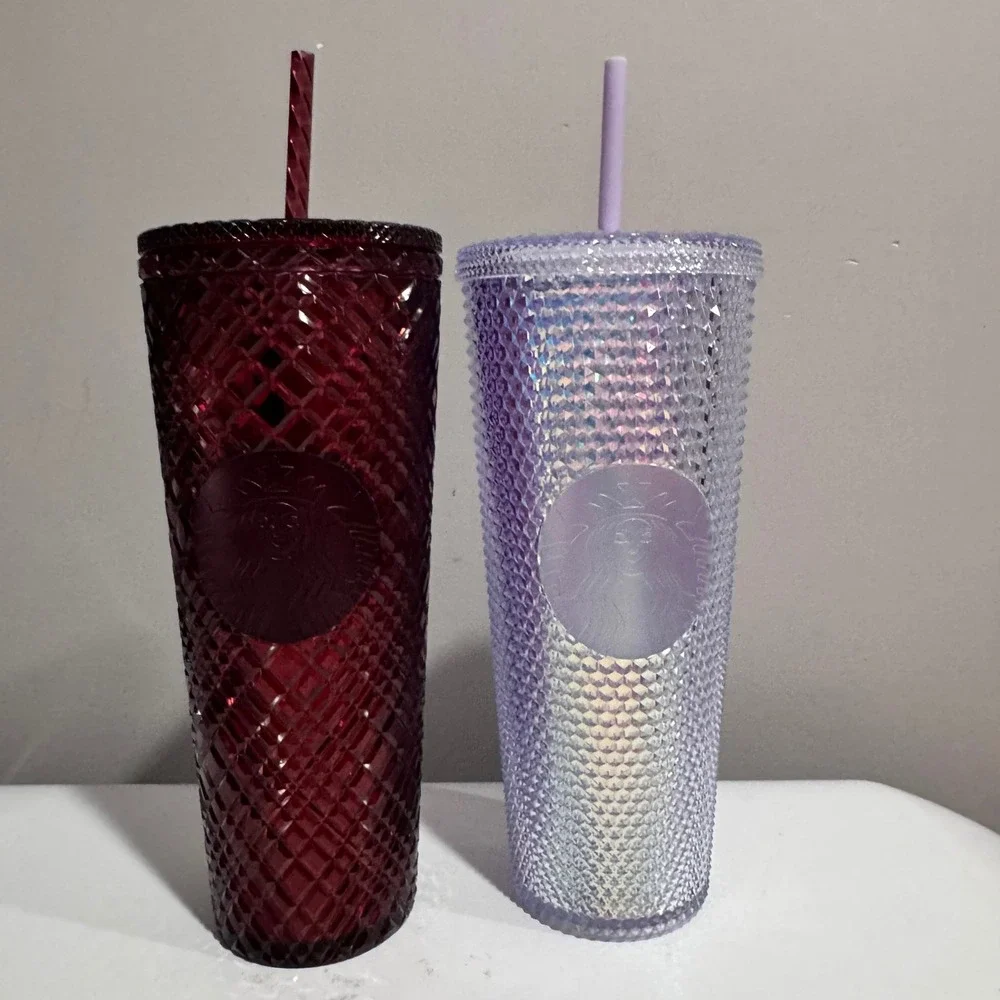 Starbucks Studded Tumbler Venti 24oz Cold Cup Multi-Color Collection of NEW-Good